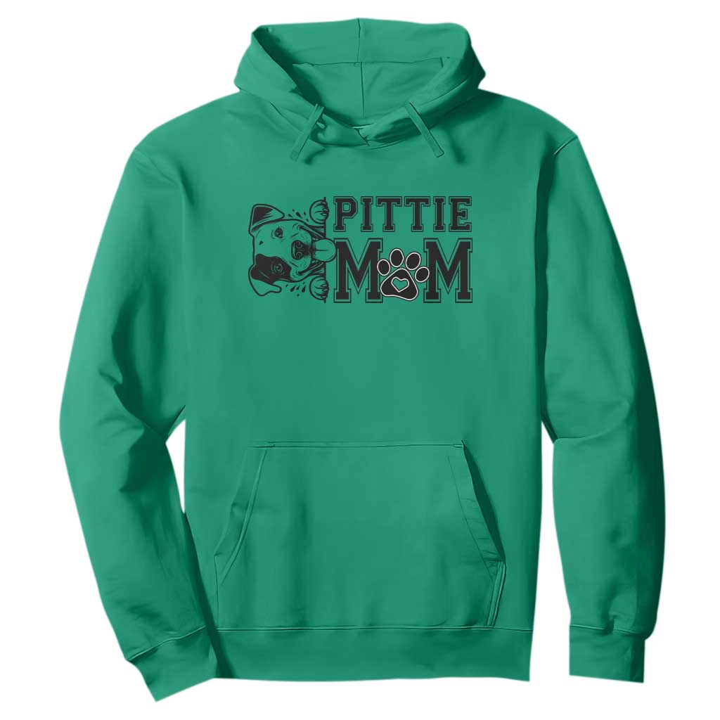 Pittie Mom Hoodie Funny Gift For Pitbull Lover TS12 Irish Green Print Your Wear