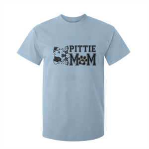Pittie Mom T Shirt For Kid Funny Gift For Pitbull Lover TS12 Light Blue Print Your Wear