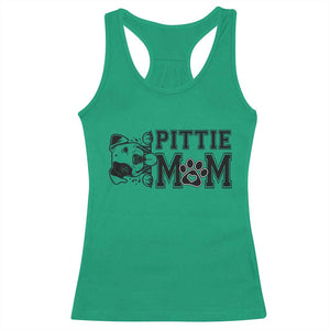 Pittie Mom Racerback Tank Top Funny Gift For Pitbull Lover TS12 Irish Green Print Your Wear