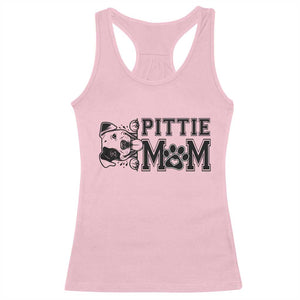 Pittie Mom Racerback Tank Top Funny Gift For Pitbull Lover TS12 Light Pink Print Your Wear
