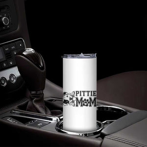 Pittie Mom Skinny Tumbler Funny Gift For Pitbull Lover TS12 Print Your Wear