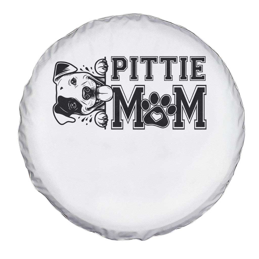 Pittie Mom Spare Tire Cover Funny Gift For Pitbull Lover TS12 Print Your Wear