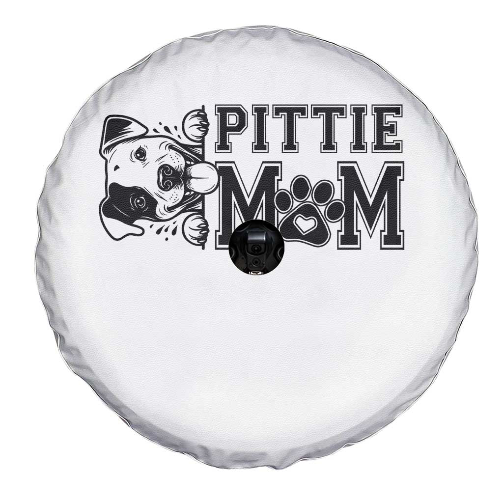 Pittie Mom Spare Tire Cover Funny Gift For Pitbull Lover TS12 Print Your Wear