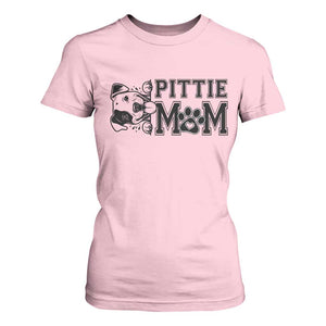 Pittie Mom T Shirt For Women Funny Gift For Pitbull Lover TS12 Light Pink Print Your Wear