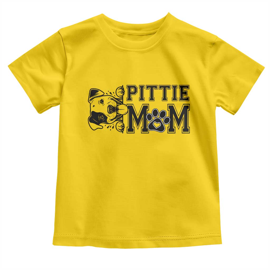 Pittie Mom Toddler T Shirt Funny Gift For Pitbull Lover TS12 Daisy Print Your Wear