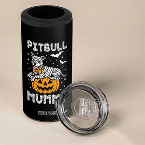 Halloween Dog Lover 4 in 1 Can Cooler Tumbler Funny Pitbull Mummy TS12 Print Your Wear