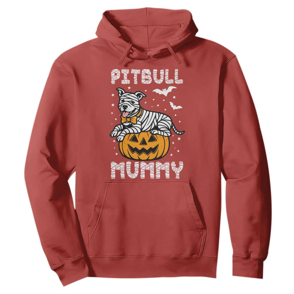 Halloween Dog Lover Hoodie Funny Pitbull Mummy TS12 Red Print Your Wear
