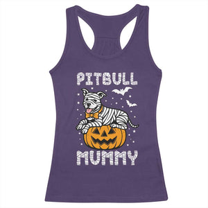 Halloween Dog Lover Racerback Tank Top Funny Pitbull Mummy TS12 Purple Print Your Wear