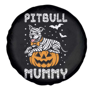 Halloween Dog Lover Spare Tire Cover Funny Pitbull Mummy TS12 Print Your Wear