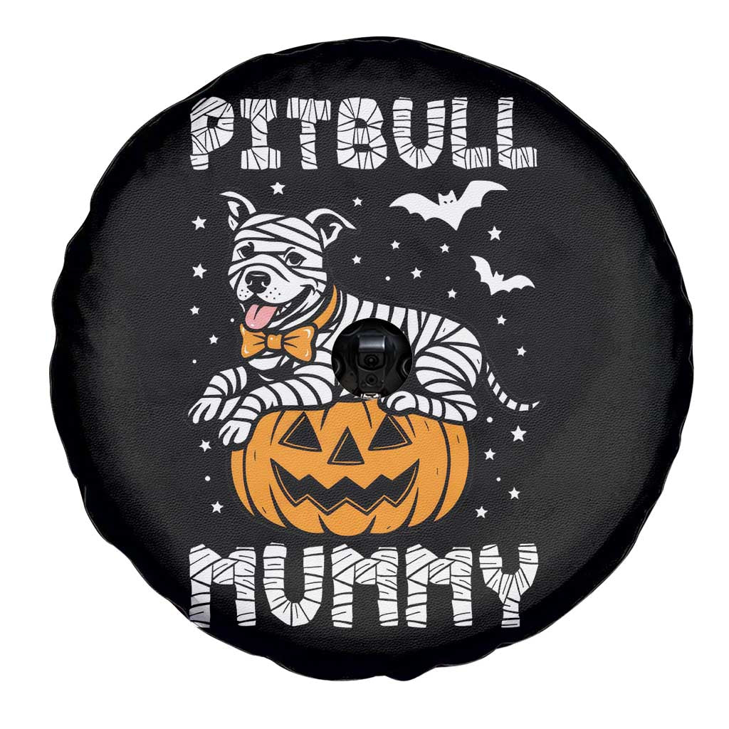 Halloween Dog Lover Spare Tire Cover Funny Pitbull Mummy TS12 Print Your Wear