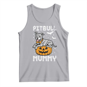 Halloween Dog Lover Tank Top Funny Pitbull Mummy TS12 Athletic Heather Print Your Wear