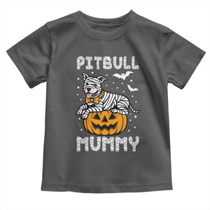 Halloween Dog Lover Toddler T Shirt Funny Pitbull Mummy TS12 Dark Heather Print Your Wear