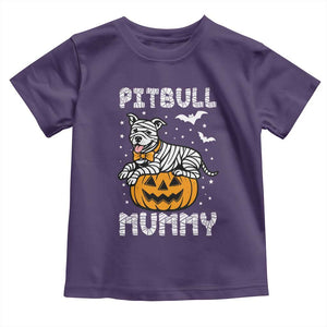 Halloween Dog Lover Toddler T Shirt Funny Pitbull Mummy TS12 Purple Print Your Wear