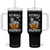 Halloween Dog Lover Tumbler With Handle Funny Pitbull Mummy TS12 One Size: 40 oz Black Print Your Wear
