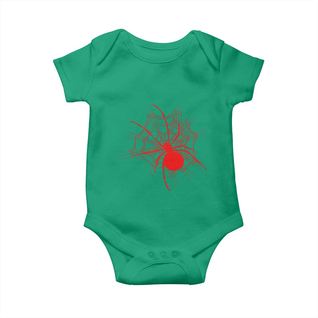 Red Black Widow Spider Baby Onesie Gothic Spider Web Vintage Horror Gift