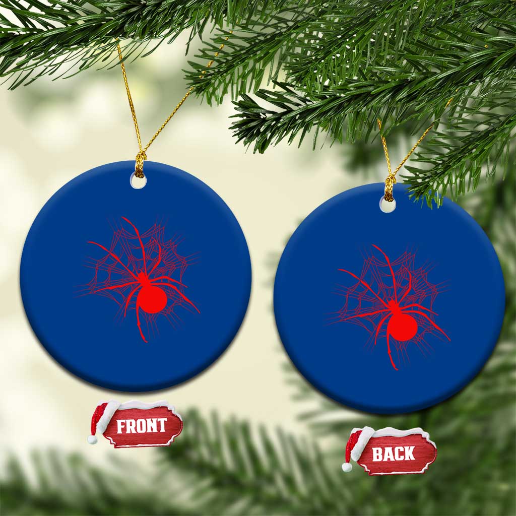 Red Black Widow Spider Ceramic Ornament Gothic Spider Web Vintage Horror Gift TS12 1pc Blue Print Your Wear