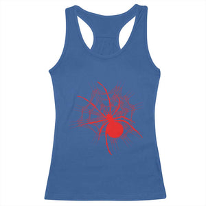 Red Black Widow Spider Racerback Tank Top Gothic Spider Web Vintage Horror Gift