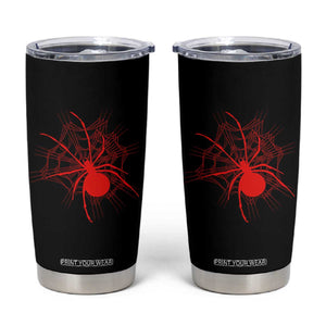 Red Black Widow Spider Tumbler Cup Gothic Spider Web Vintage Horror Gift TS12 Black Print Your Wear