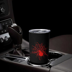 Red Black Widow Spider Tumbler Cup Gothic Spider Web Vintage Horror Gift TS12 Print Your Wear