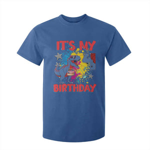 Dino Spider Its My 4th Birthday T Shirt For Kid Dinosaur Gift For Boys
