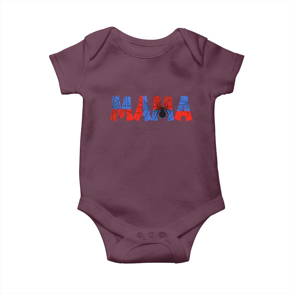 Spooky Mama Spider Web Baby Onesie Cute Halloween Mom Gift