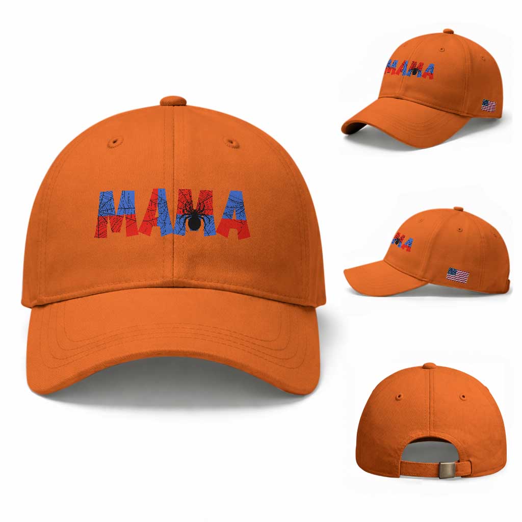 Spooky Mama Spider Web Baseball Cap Cute Halloween Mom Gift