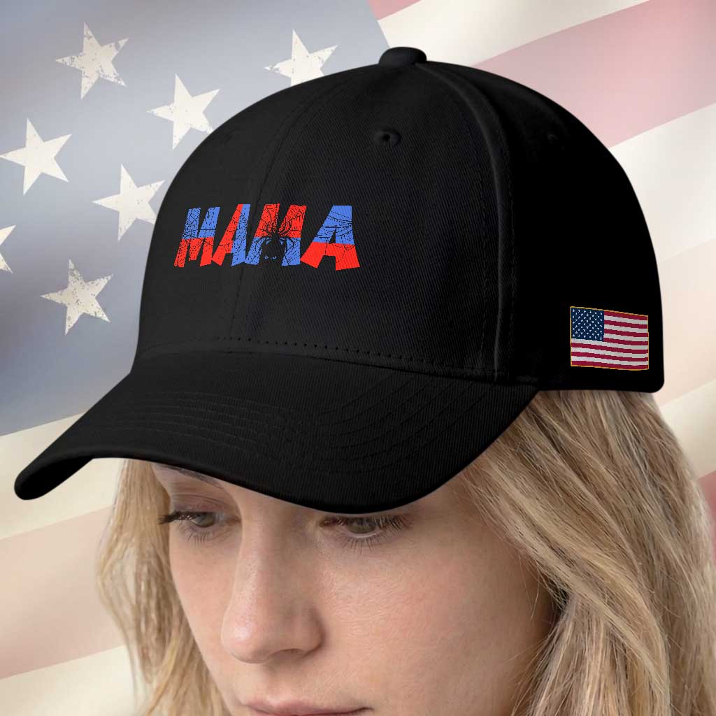 Spooky Mama Spider Web Baseball Cap Cute Halloween Mom Gift