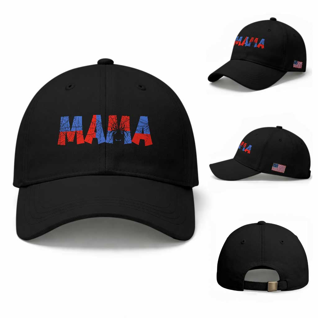 Spooky Mama Spider Web Baseball Cap Cute Halloween Mom Gift
