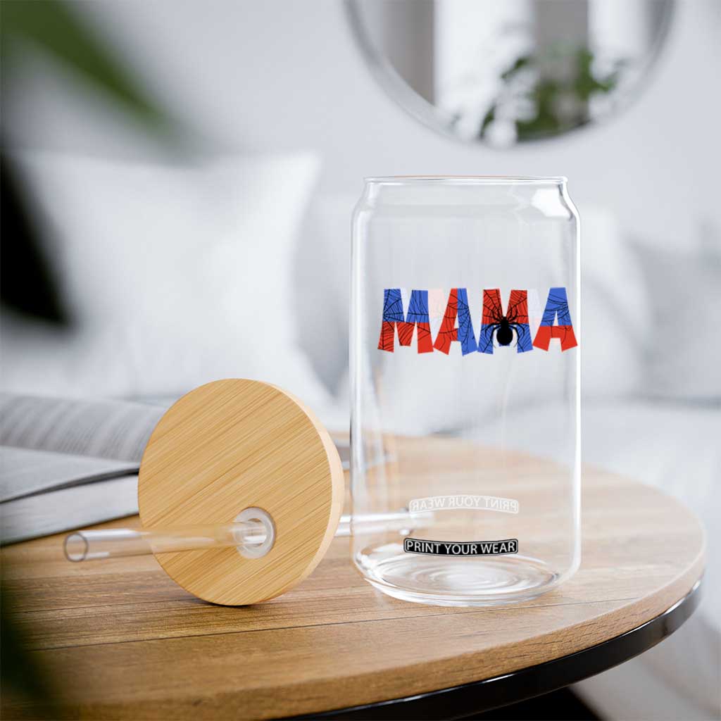 Spooky Mama Spider Web Glass Can Cute Halloween Mom Gift TS12 Print Your Wear