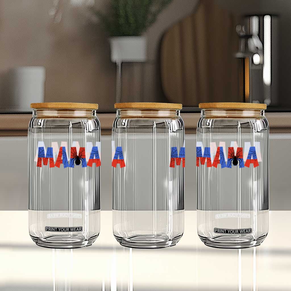 Spooky Mama Spider Web Glass Can Cute Halloween Mom Gift TS12 Print Your Wear