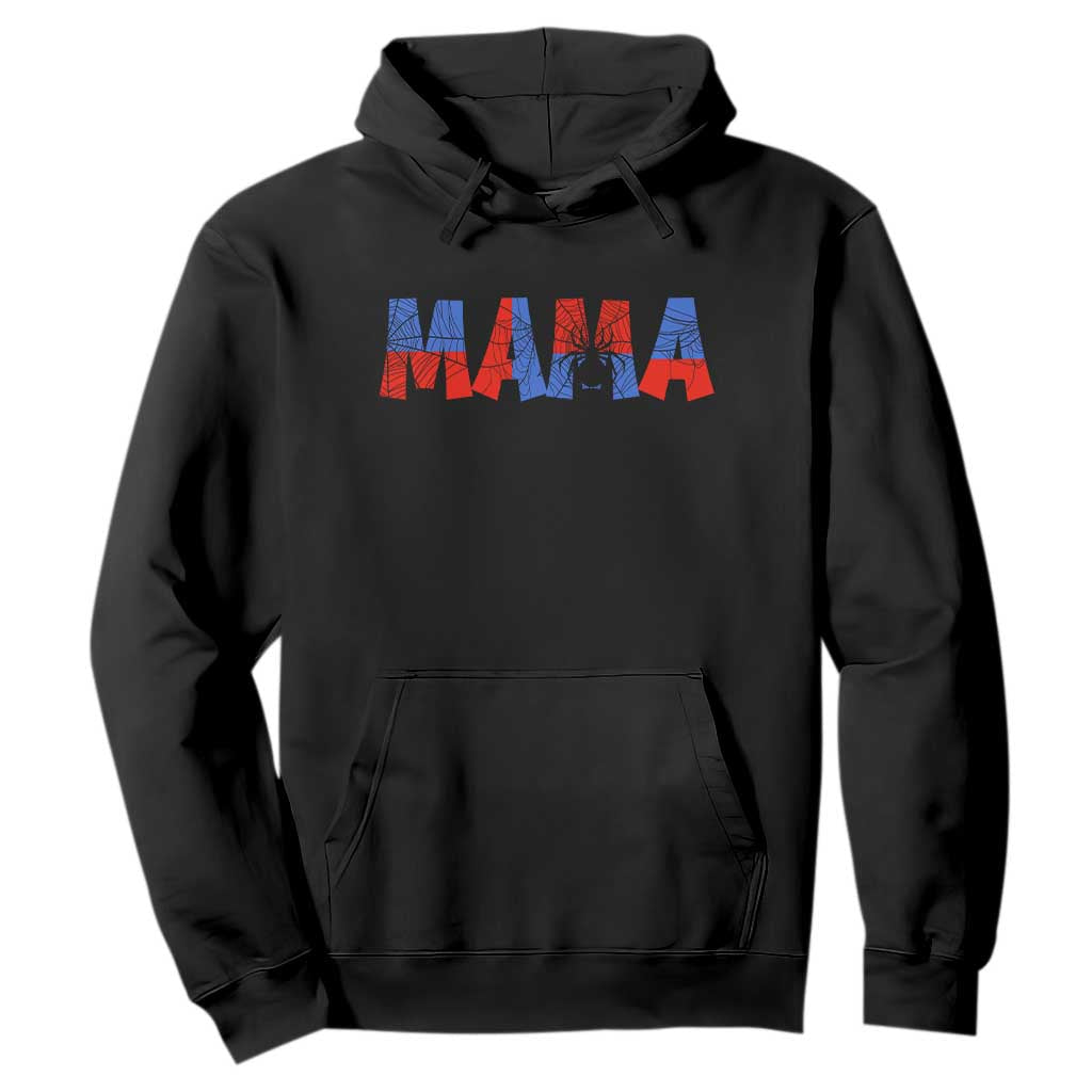 Spooky Mama Spider Web Hoodie Cute Halloween Mom Gift TS12 Black Print Your Wear