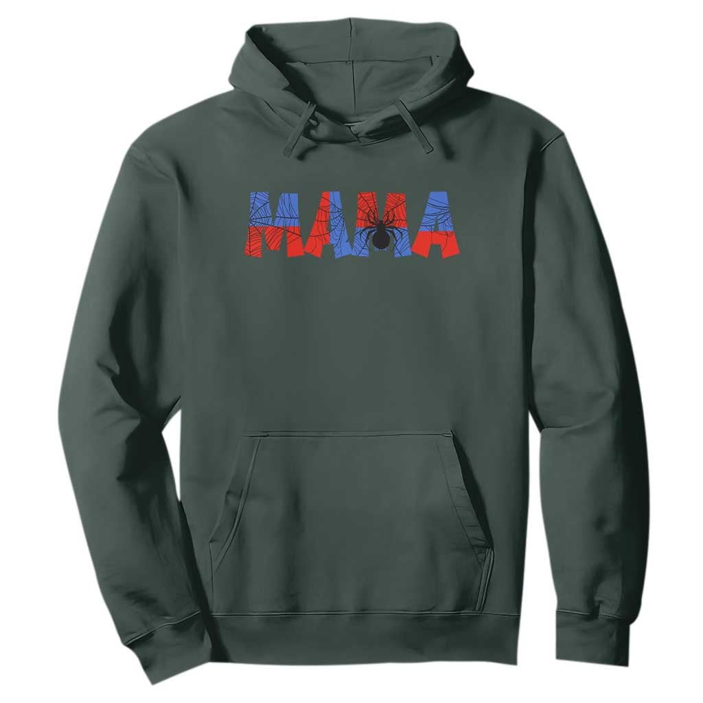 Spooky Mama Spider Web Hoodie Cute Halloween Mom Gift