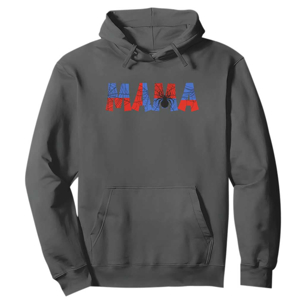 Spooky Mama Spider Web Hoodie Cute Halloween Mom Gift