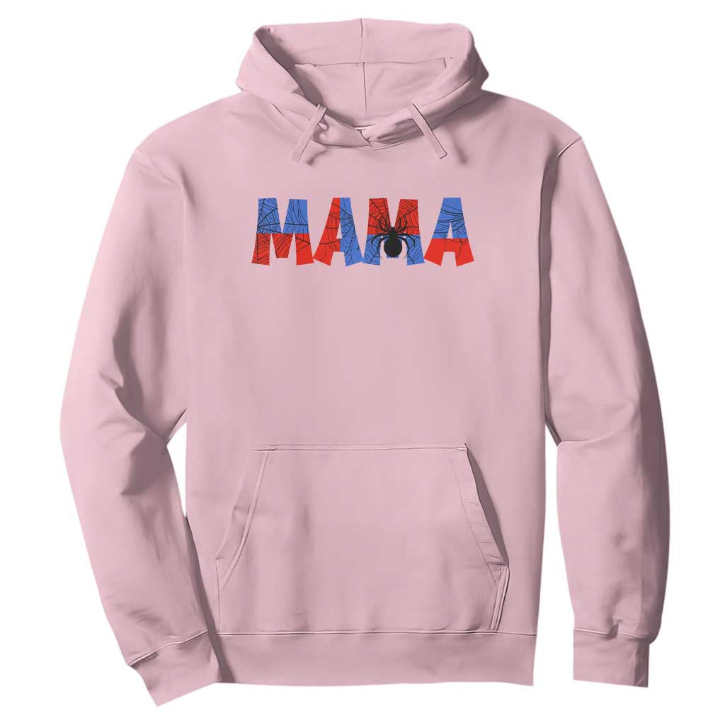 Spooky Mama Spider Web Hoodie Cute Halloween Mom Gift