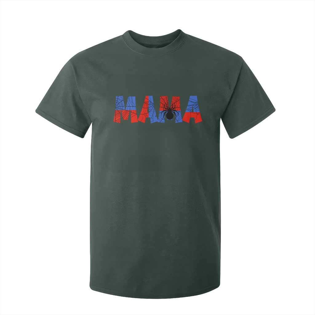 Spooky Mama Spider Web T Shirt For Kid Cute Halloween Mom Gift