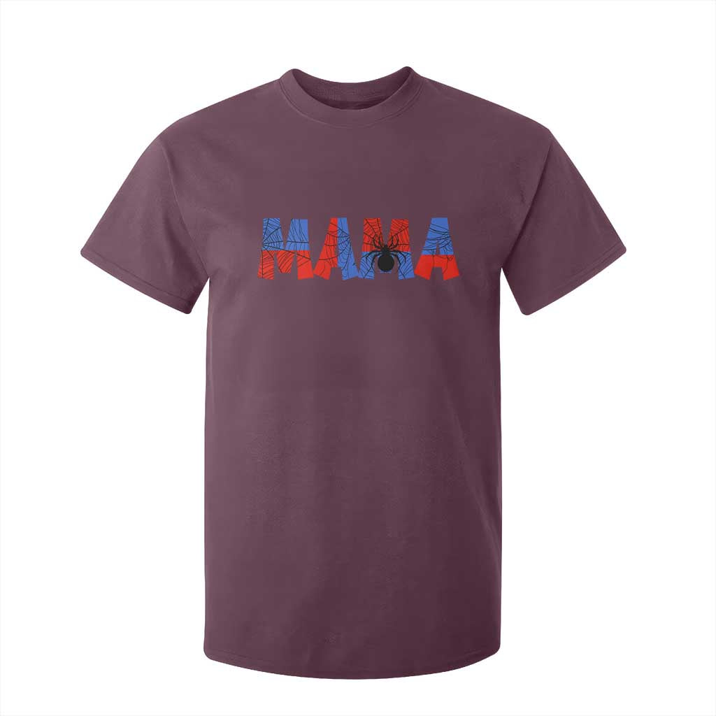 Spooky Mama Spider Web T Shirt For Kid Cute Halloween Mom Gift