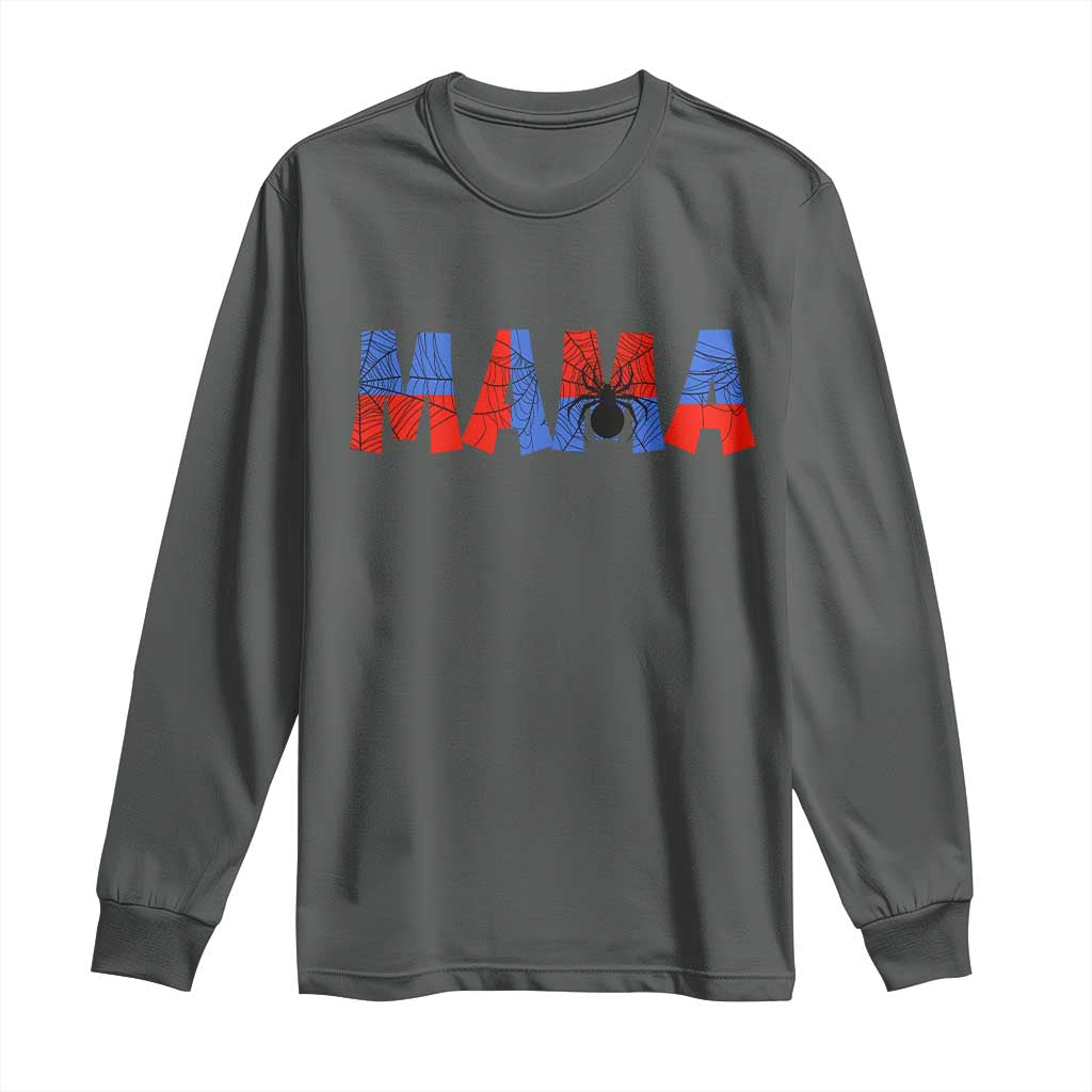 Spooky Mama Spider Web Long Sleeve Shirt Cute Halloween Mom Gift