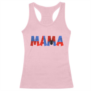 Spooky Mama Spider Web Racerback Tank Top Cute Halloween Mom Gift