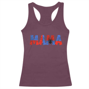 Spooky Mama Spider Web Racerback Tank Top Cute Halloween Mom Gift