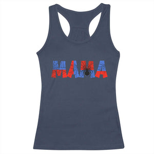 Spooky Mama Spider Web Racerback Tank Top Cute Halloween Mom Gift