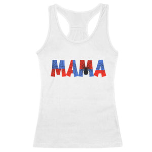Spooky Mama Spider Web Racerback Tank Top Cute Halloween Mom Gift