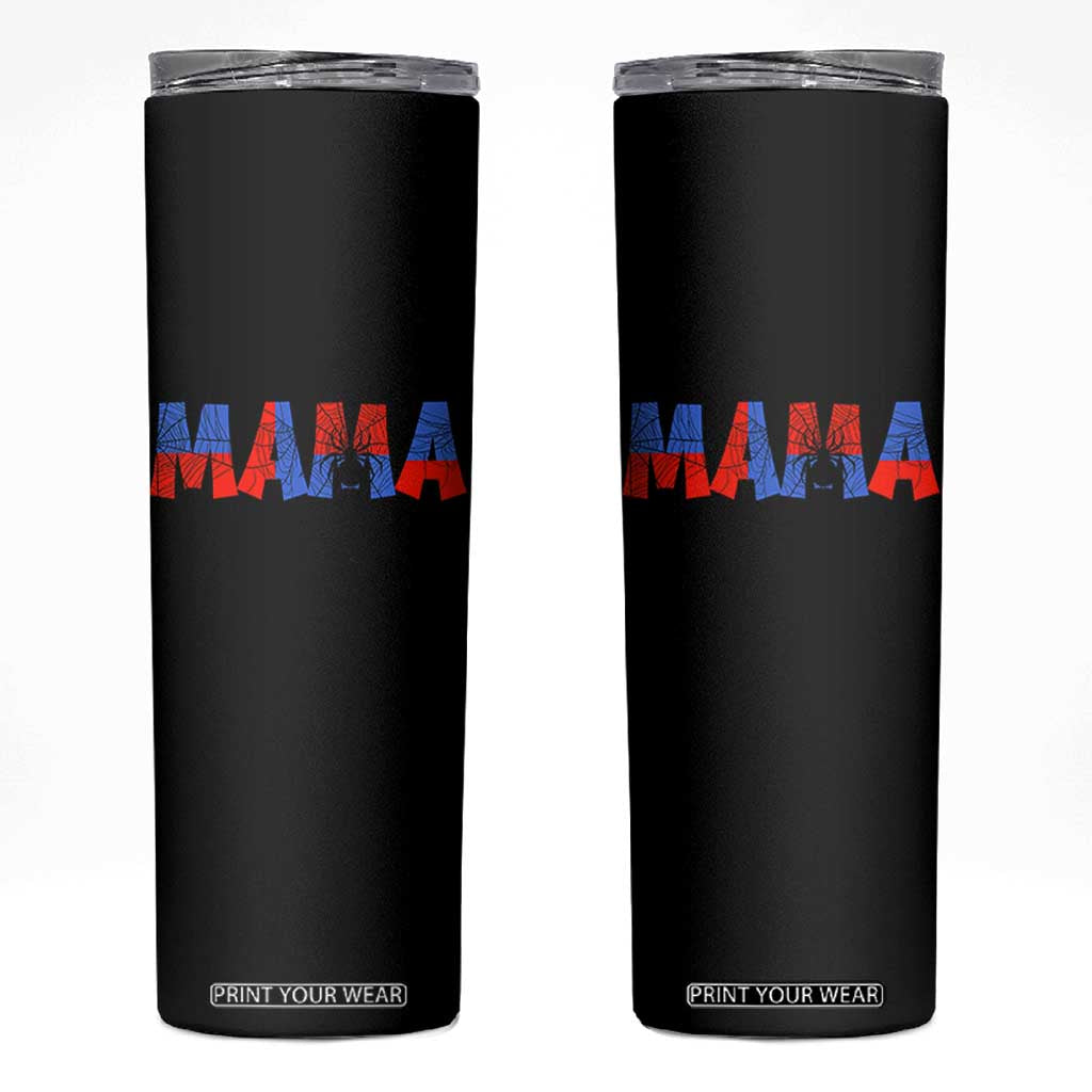 Spooky Mama Spider Web Skinny Tumbler Cute Halloween Mom Gift TS12 Black Print Your Wear
