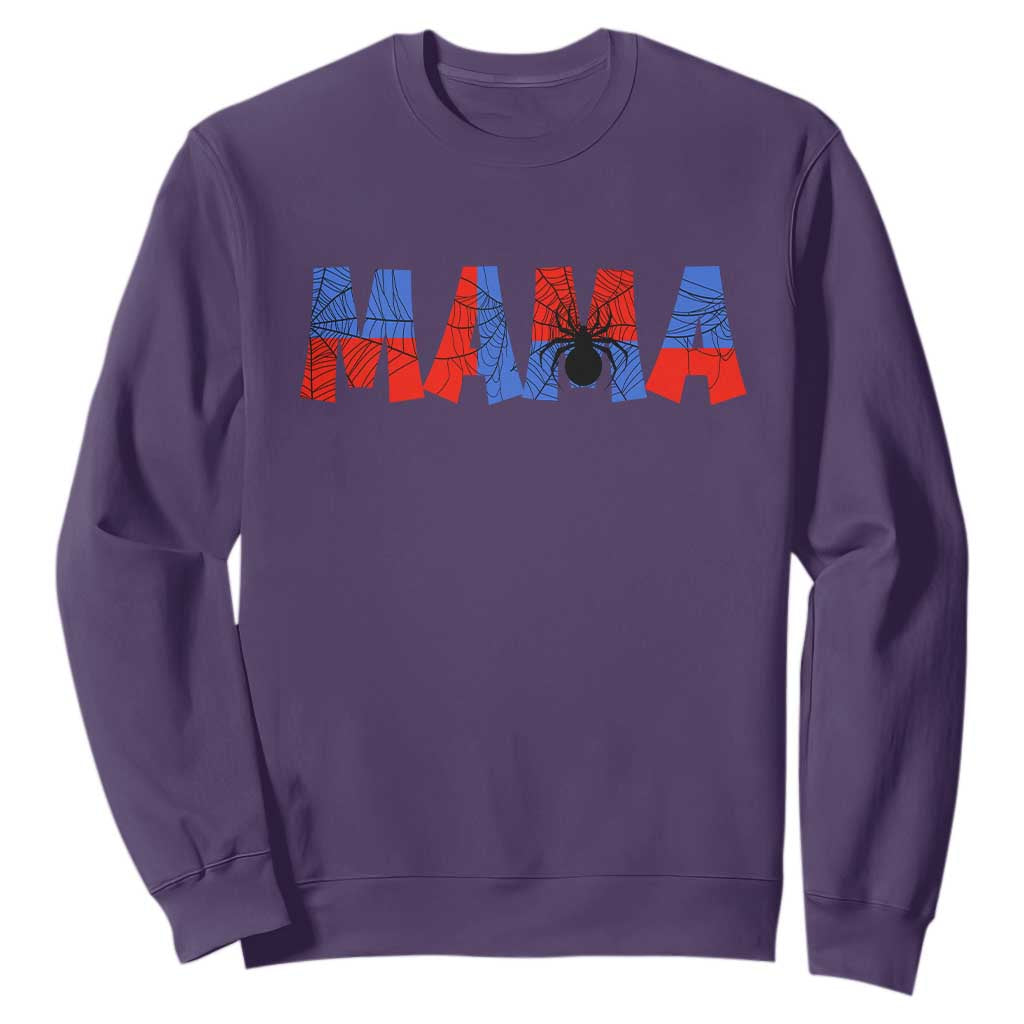 Spooky Mama Spider Web Sweatshirt Cute Halloween Mom Gift