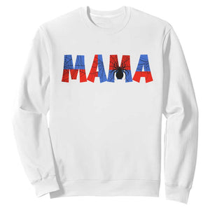 Spooky Mama Spider Web Sweatshirt Cute Halloween Mom Gift