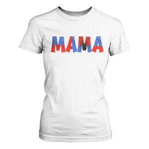 Spooky Mama Spider Web T Shirt For Women Cute Halloween Mom Gift