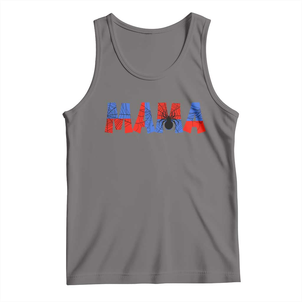 Spooky Mama Spider Web Tank Top Cute Halloween Mom Gift