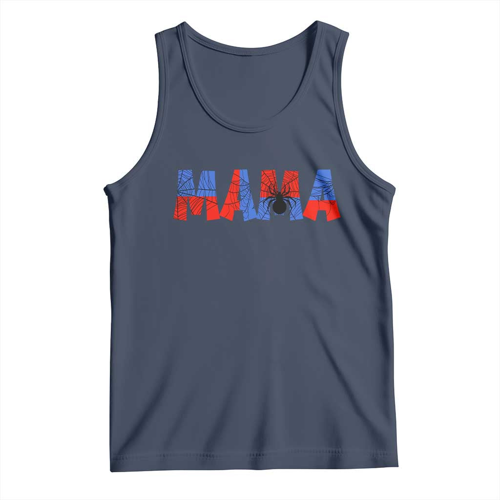Spooky Mama Spider Web Tank Top Cute Halloween Mom Gift