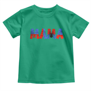 Spooky Mama Spider Web Toddler T Shirt Cute Halloween Mom Gift
