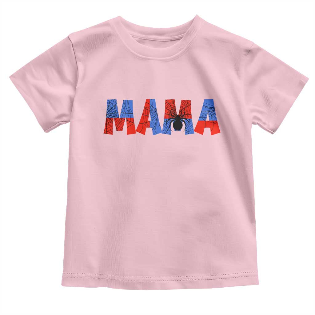 Spooky Mama Spider Web Toddler T Shirt Cute Halloween Mom Gift