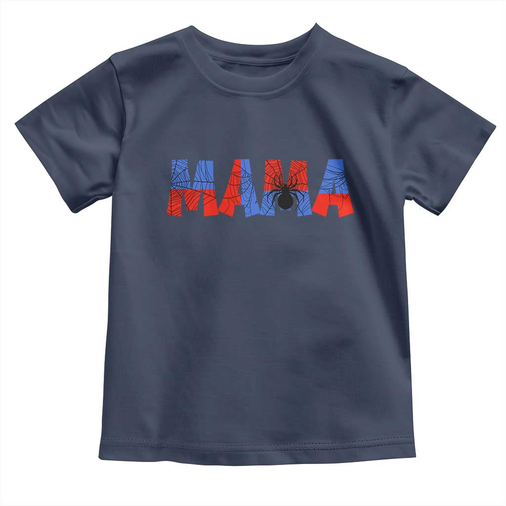 Spooky Mama Spider Web Toddler T Shirt Cute Halloween Mom Gift